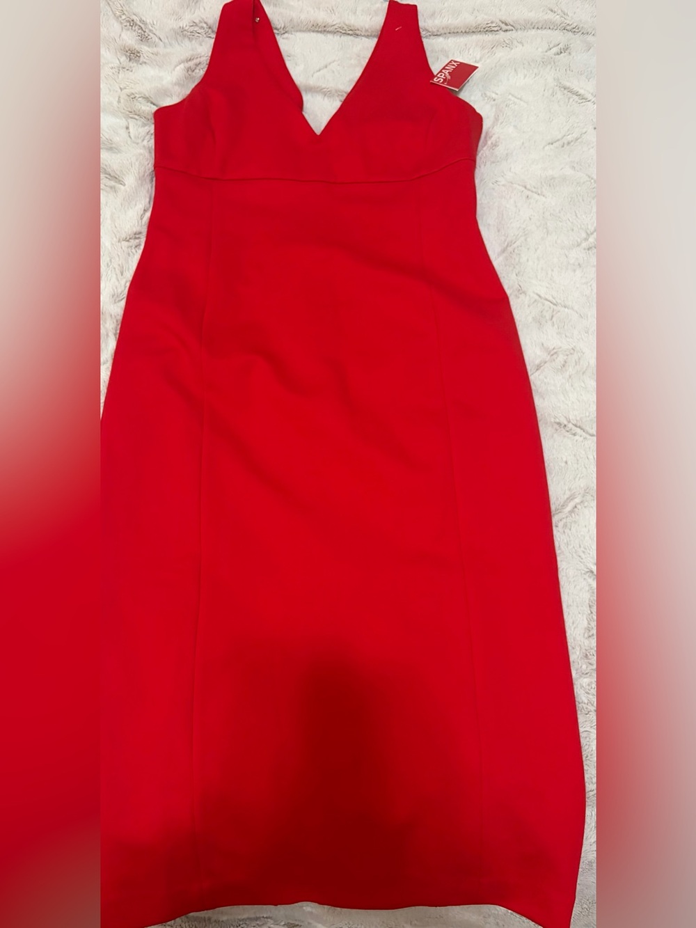 Spanx Low V Neck Midi Dress - Picture 5 of 8